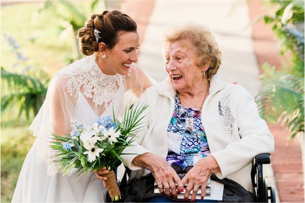 Bride and grandmother at Field Manor wedding Grandparents in your wedding photography